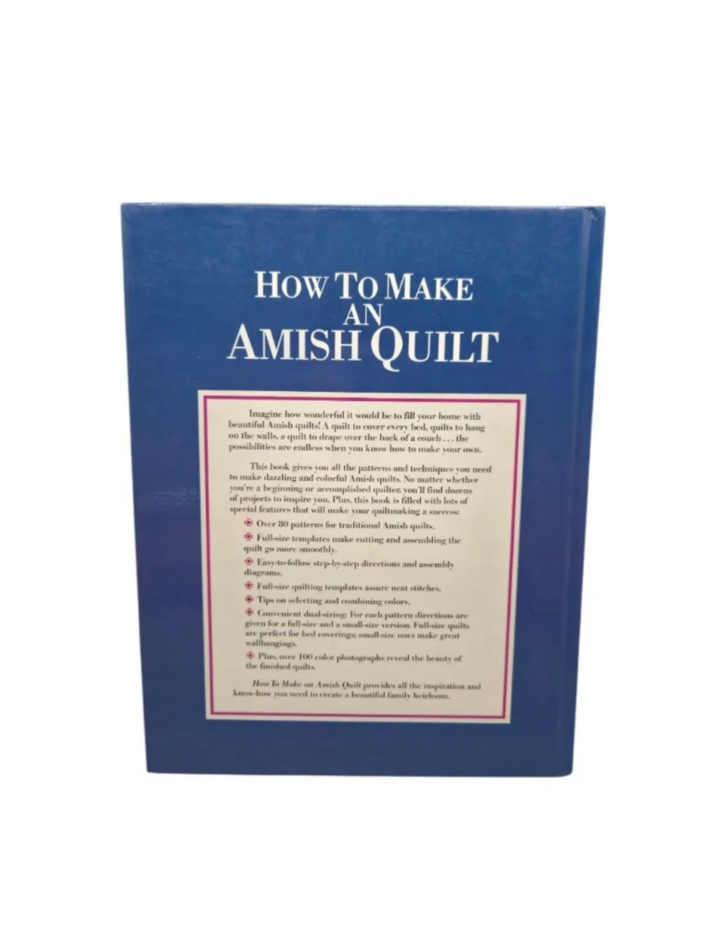 How To Make An Amish Quilt Hardcover Book By Rachel & Kenneth Pellman
